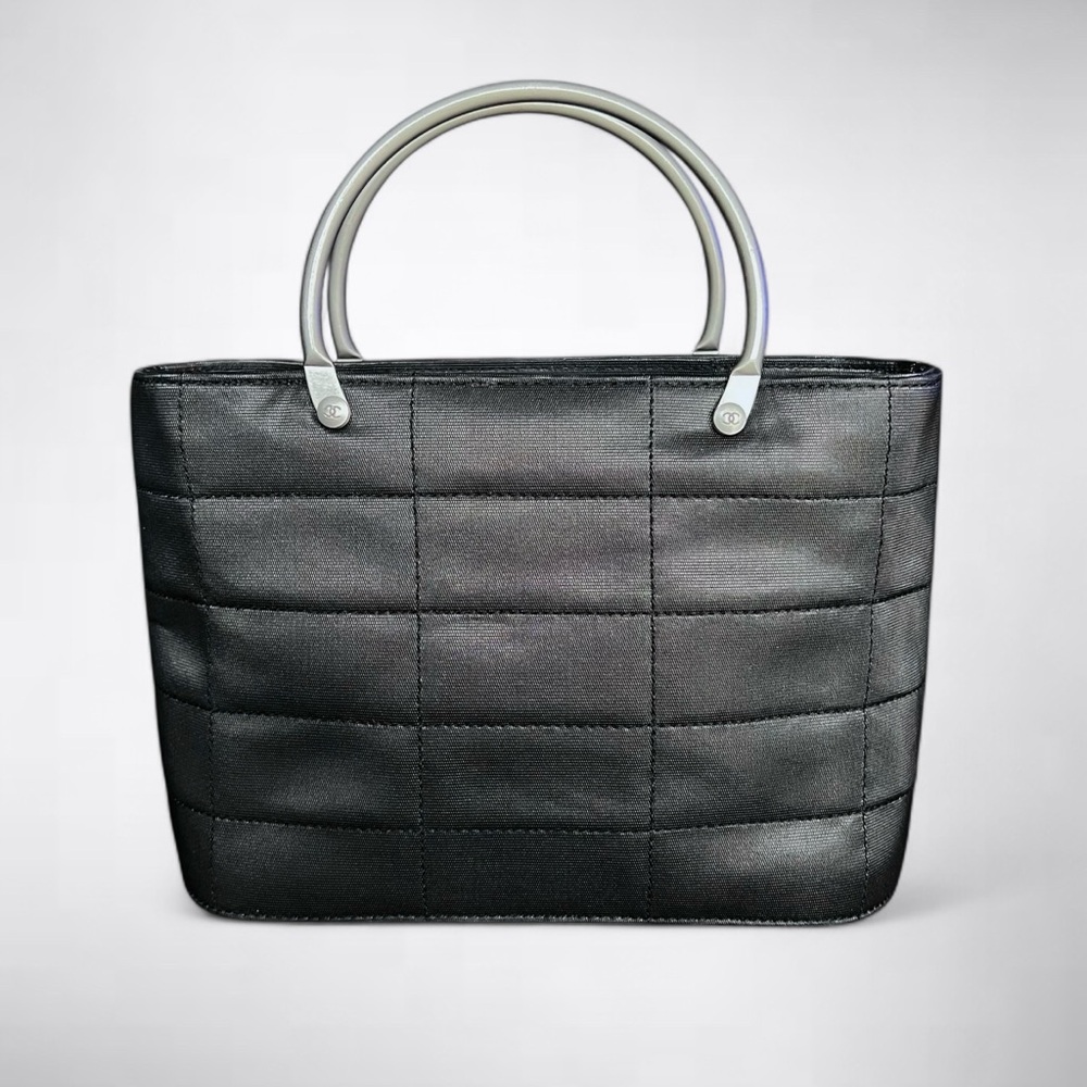 Chanel Vintage Micro Square Quilted Tote Handbag